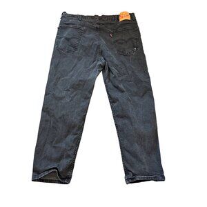 Vintage Levis Black Denim Jeans Straight Fit Mens 36x28 Classic Style Casual Wea